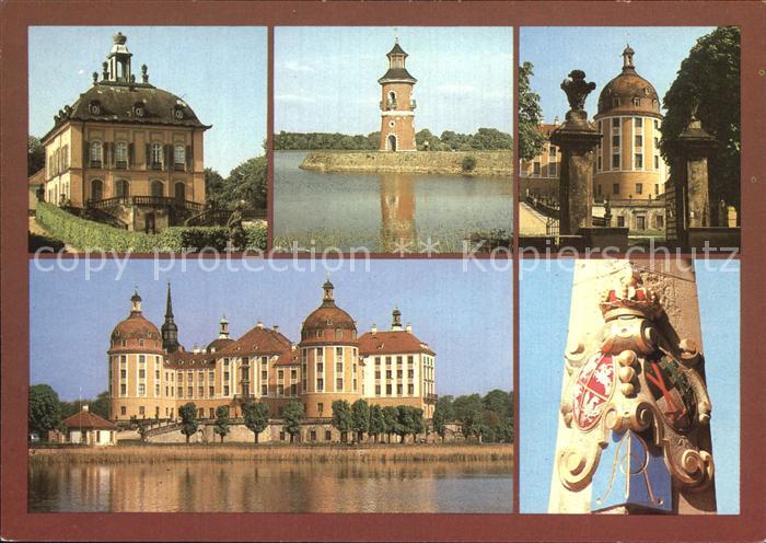 Moritzburg Sachsen Fasanerie Schloesschen Mole Leuchtturm ehem. Jagdschloss Baro