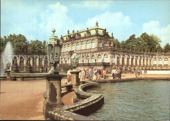 DRESDEN Elbe Zwingerhof mit Mathematisch Physikalischem Salon