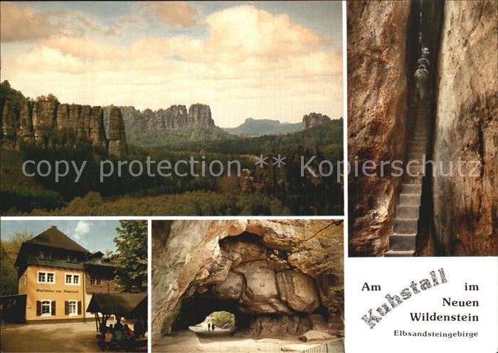 Schmilka Gasthaus Am Kuhstall Hoehle im Neuen Wildenstein Elbsandsteingebirge Na