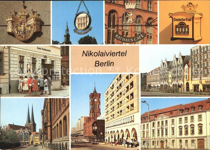 BERLIN  CITY Nikolaiviertel Hauptstadt der DDR
