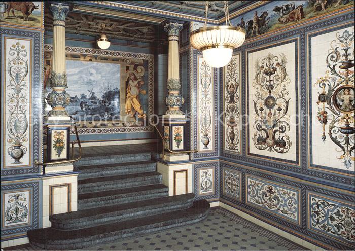 DRESDEN Elbe Dresdner Molkerei Gebrueder Pfund Innenraum Wandgemaelde