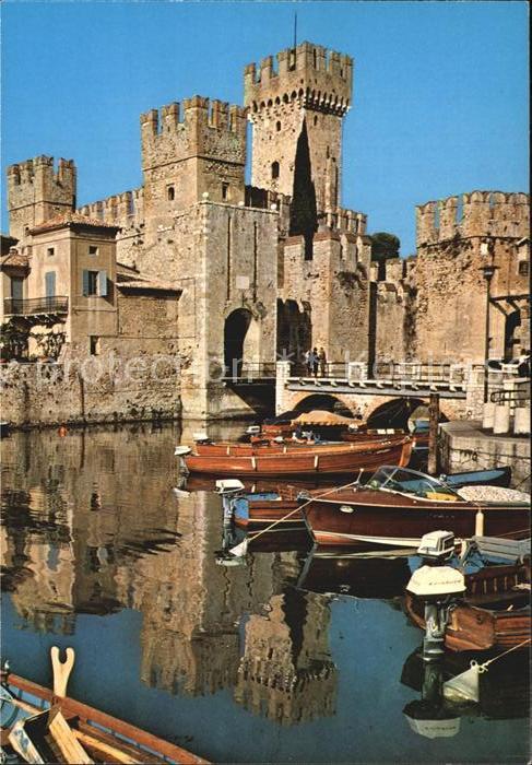 Sirmione Lago di Garda Castello Scaligero Schloss Gardasee