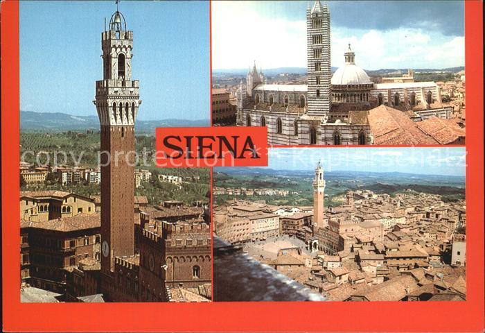 Siena Panorama Dom Kathedrale Palazzo Pubblico