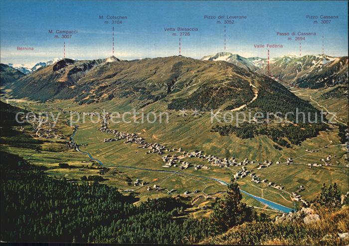 Livigno Panorama im Sommer