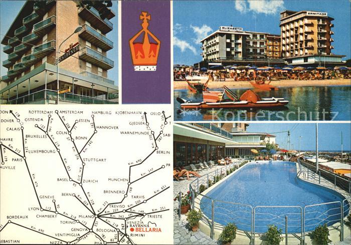 Bellaria Elisabeth Ermitage Residence Hotels Strand Swimming Pool Riviera Adriat