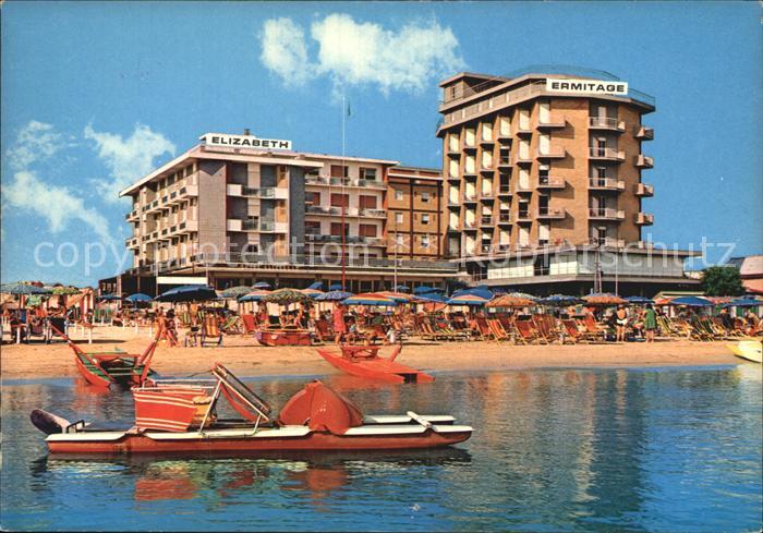 Bellaria Elisabeth Ermitage Hotels Strand Tretboot Riviera Adriatica