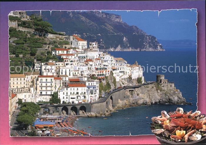 Amalfi Panorama Kuestenstrasse Costiera Amalfitana