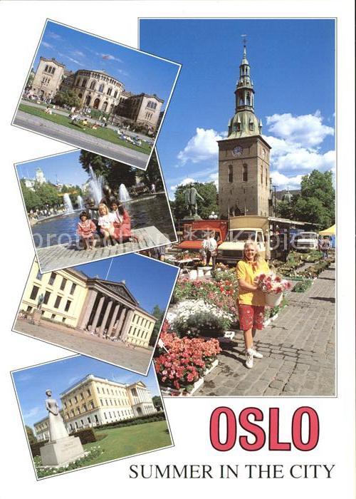 Oslo Norwegen Stortorget Domkirke Studenterlunden Universitetet Slottet
