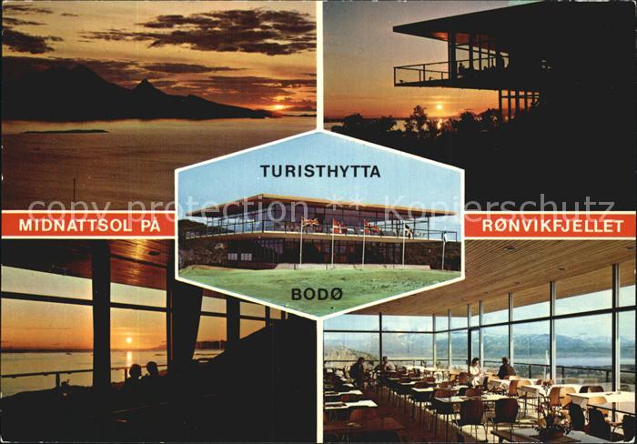 Bodo Midnattsol Turisthytta Ronvikfjellet Mitternachtssonne