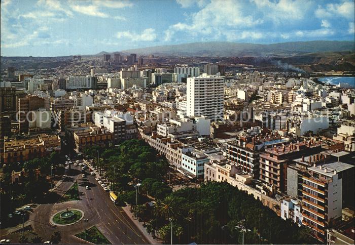 Las Palmas Gran Canaria Blick ueber die Stadt