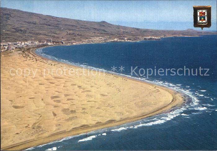 Playa del Ingles Playa y dunas Strand Duenen Fliegeraufnahme