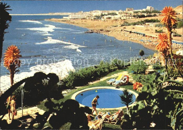 San Agustin Gran Canaria Hotelanlage Swimming Pool Blick zum Strand