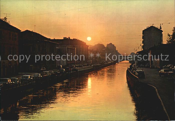 Milano Controluce sul Naviglio Licht und Schatten am Naviglio