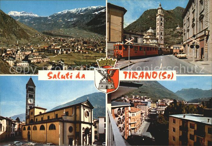Tirano Panorama Santuario Madonna Kloster Kirche Trenino del Bernina Zug
