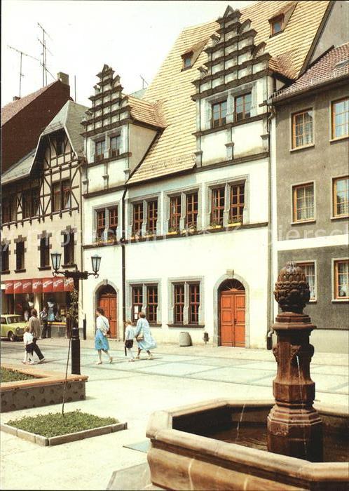Weissenfels Saale Heinrich Schulz Haus Brunnen