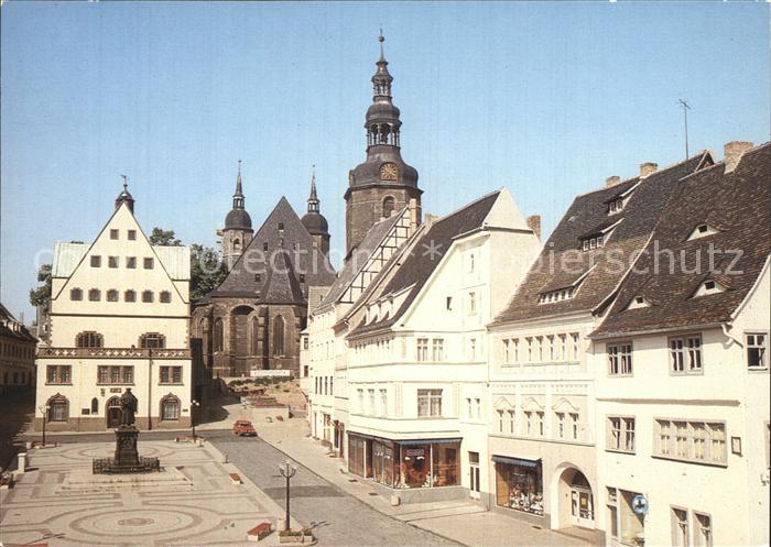 Eisleben Markt Lutherdenkmal Andreaskirche Lutherstadt