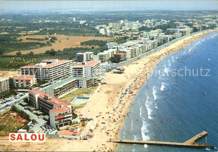 Salou Playa Strand Fliegeraufnahme