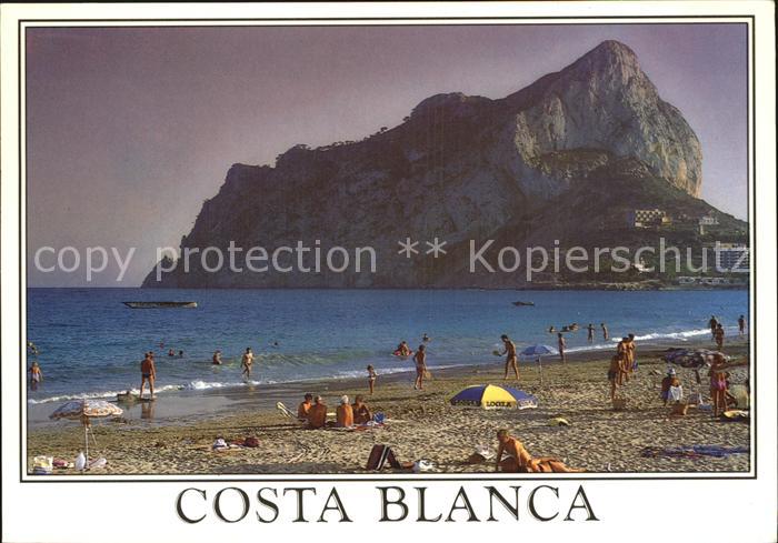 Calpe Strand Costa Blanca Felsen