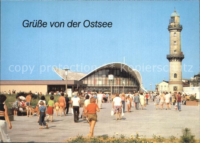 Warnemuende Ostseebad Leuchtturm Technisches Denkmal Konsum Gaststaette Teepott