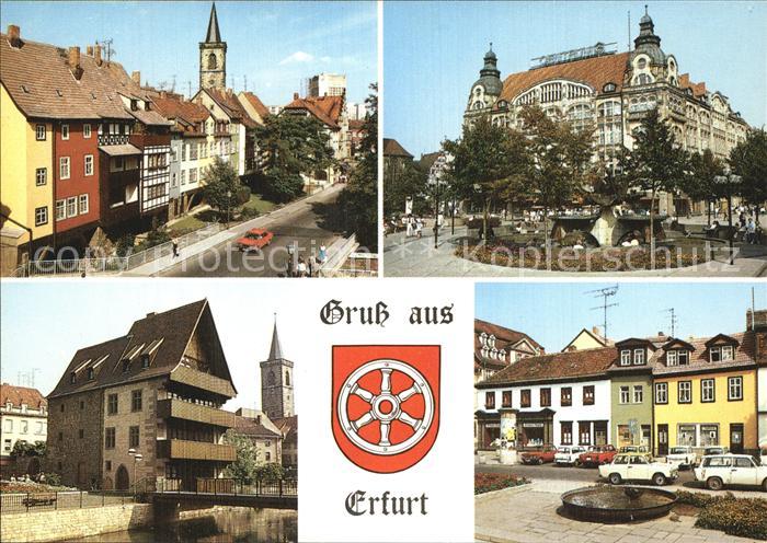 ERFURT CITY Kraemerbruecke Centrum Warenhaus Haus zur Steinecke Wenigemarkt Wap