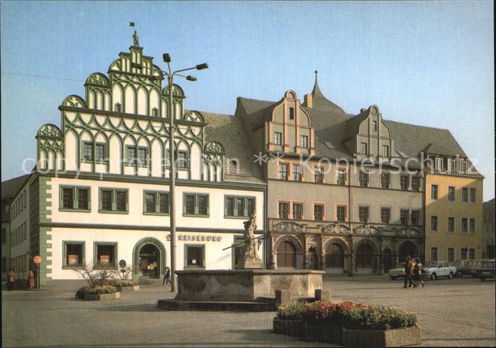 Weimar Lahn Markt Brunnen Giebelhaus Fassade