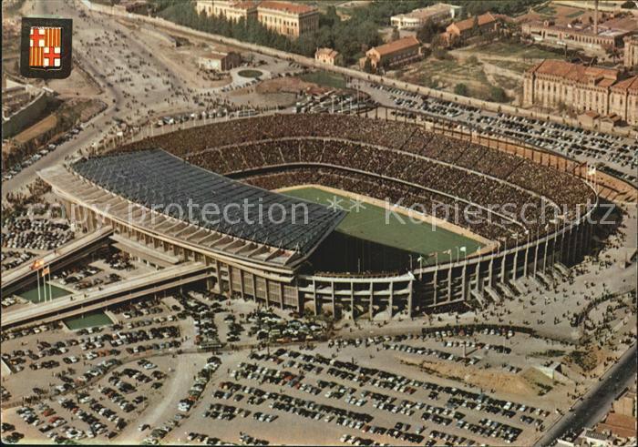 Barcelona Cataluna Estadio del Club de Futbol Fussballstadion FC Barcelona Flieg