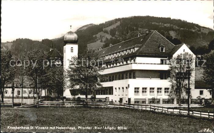 Ried Pfronten Krankenhaus St Vinzenz mit Nebenhaus
