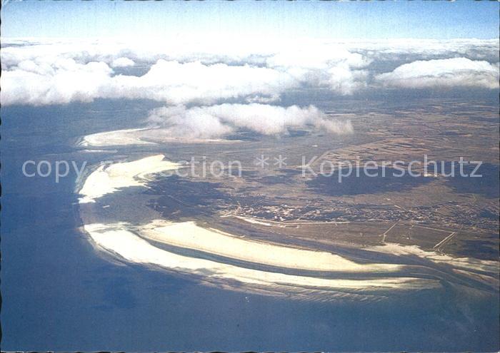 St Peter-Ording Blick aus den Wolken aus ca. 3000 m Hoehe
