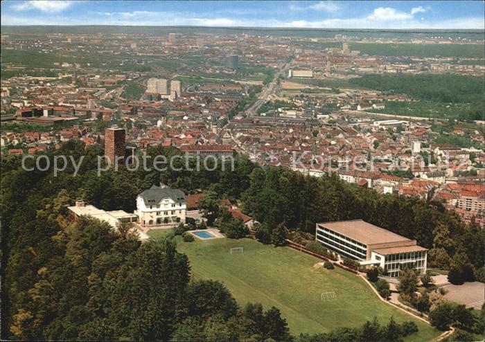 Karlsruhe Baden Sportschule Schoeneck Badischer Fussballverband Fliegeraufnahme