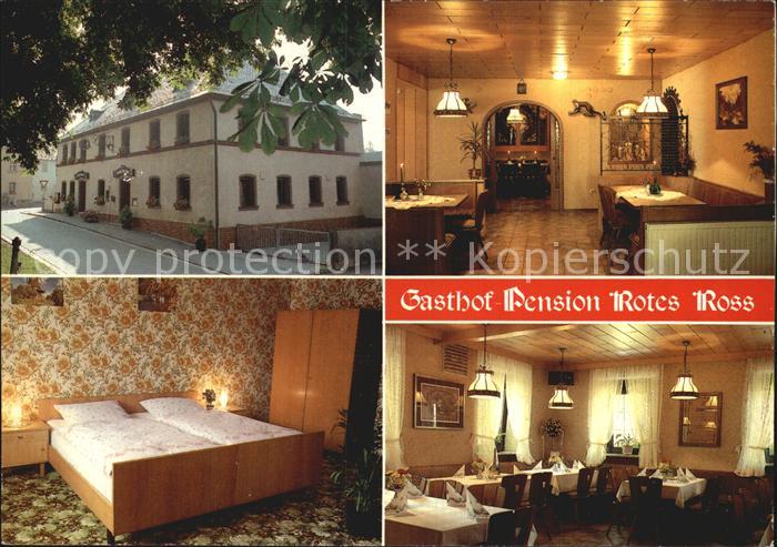 Kirchenlaibach Gasthof Pension Rotes Ross Gaststube Fremdenzimmer