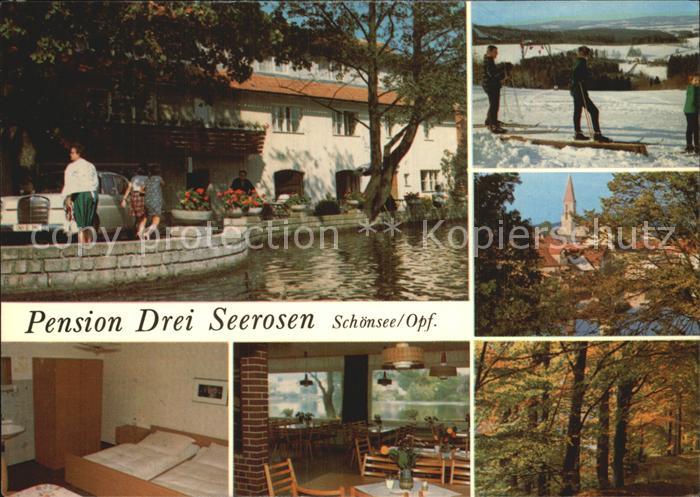 Schoensee Hotel Pension Drei Seerosen Skifahren Kirche Waldpartie