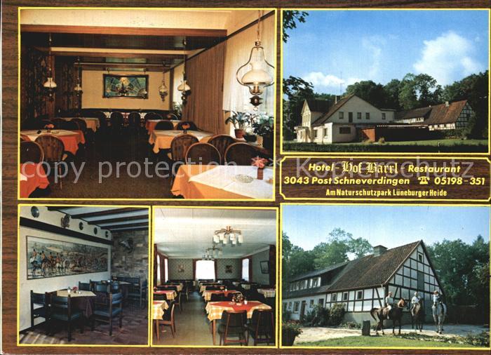 Schneverdingen Hotel Hof Barrl Gastraum Reiten Naturpark Lueneburger Heide