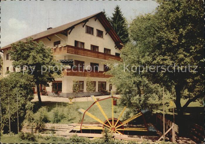 Rickenbach Hotzenwald Kurheim Wickartsmuehle Wasserrad