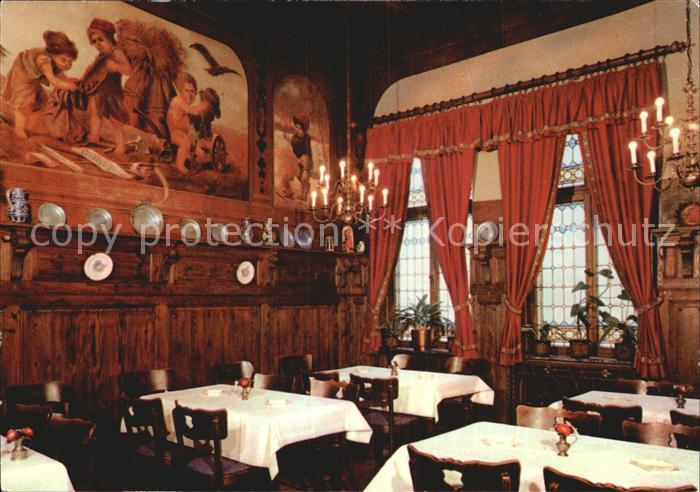 FULDA Hessen Hotel zum Ritter Restaurant Wandgemaelde