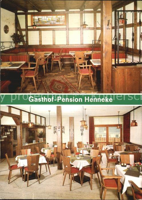 Gellinghausen Gasthof Pension Henneke Gaststube