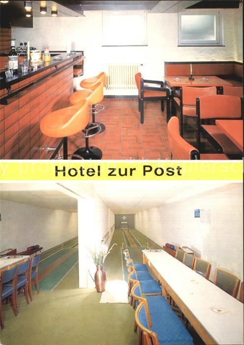 Bruchhausen Sauerland Hotel zur Post Bar Kegelbahn