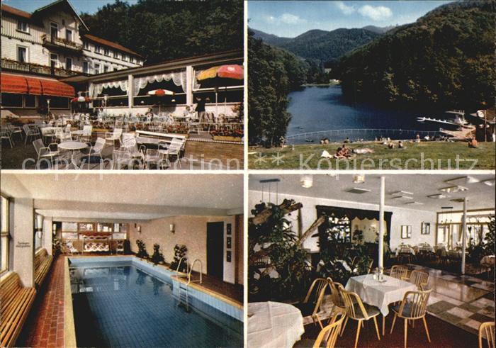 Bad Lauterberg Kneipp Hotel Wiesenbeker Teich Restaurant Terrasse Hallenbad