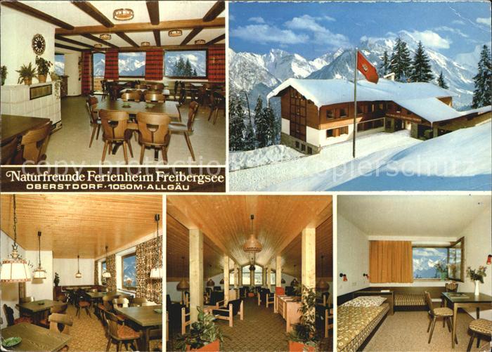 Oberstdorf Naturfreunde Ferienheim Freibergsee Winterpanorama Alpen