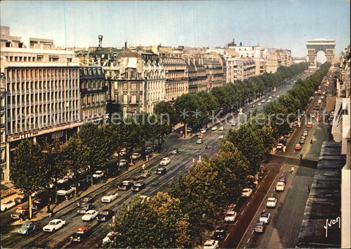 Paris Avenue des Champs Elysees Arc de Triomphe Collection Couleurs et Lumiere d