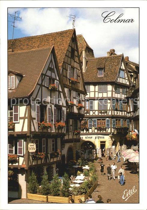 Colmar Haut Rhin Elsass Rue des Marchands Altstadt Fachwerkhaeuser