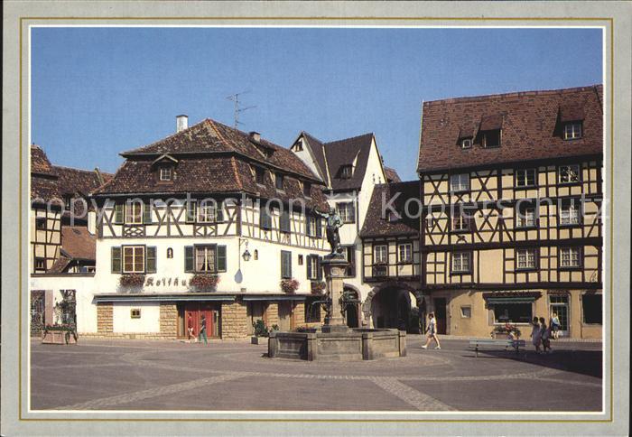 Colmar Haut Rhin Elsass Place de l'Ancienne Douane Fontaine Altstadt Brunnen Fac