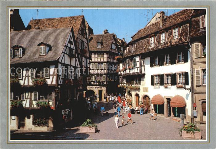 Colmar Haut Rhin Elsass Rue des Marchands Altstadt Fachwerkhaeuser