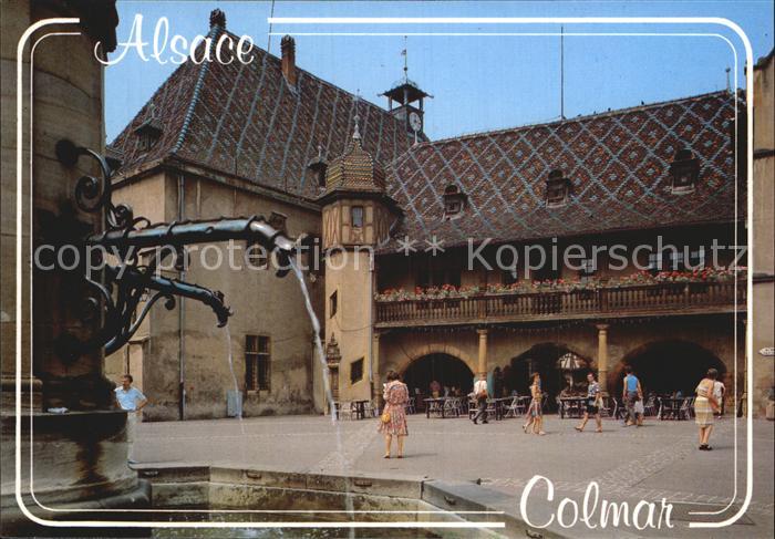 Colmar Haut Rhin Elsass Place de l'Ancienne Douane Fontaine Platz Brunnen