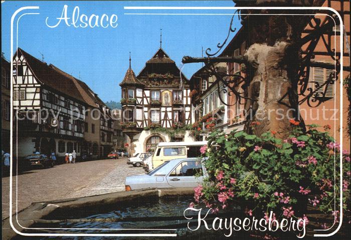 Kaysersberg Haut Rhin Maison ancienne a pans de bois et oriel Altes Haus 16. Jhd