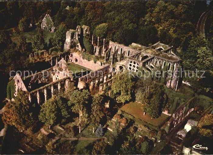Villers-la-Ville Wallon Ruines de l'Abbaye vue aerienne