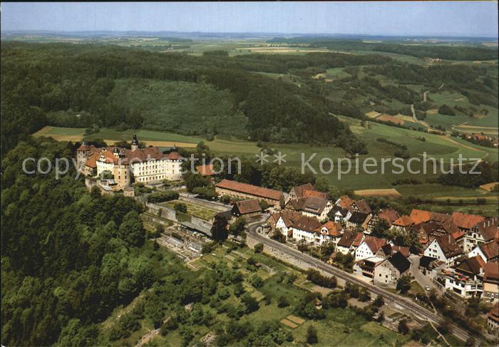 Langenburg Wuerttemberg Schloss Hohenloher Land Luftaufnahme