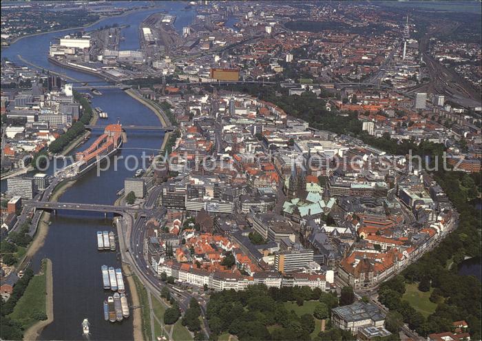 BREMEN  CITY Luftaufnahme Zentrum