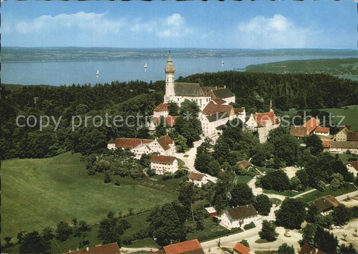 Ammersee Kloster Andechs Luftaufnahme