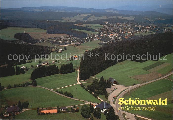 Schoenwald Schwarzwald Luftaufnahme Ansicht