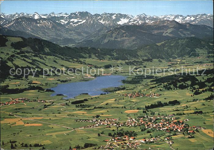 Oy Bad Mittelberg Oberallgaeu Bayern Luftaufnahme Allgaeu Gruentensee Hochalpen